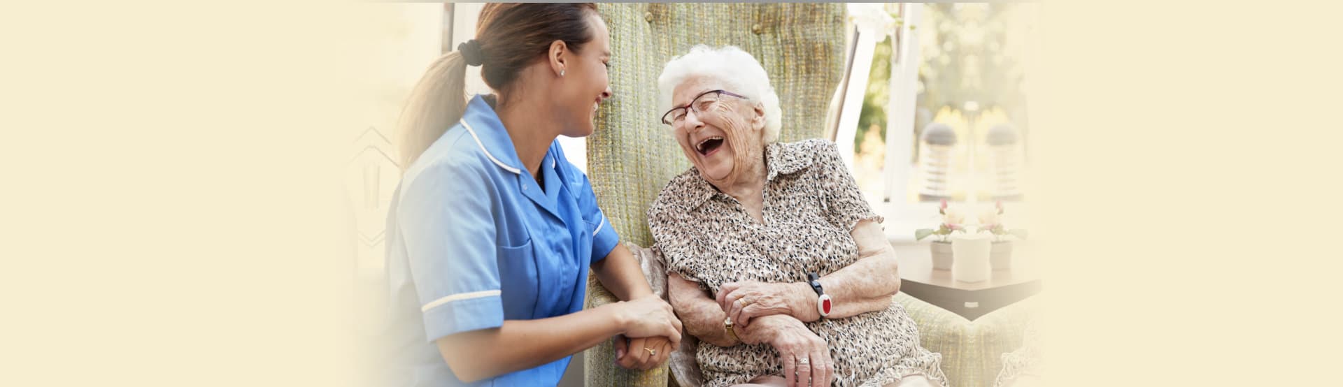 Patient and caregiver spend time together